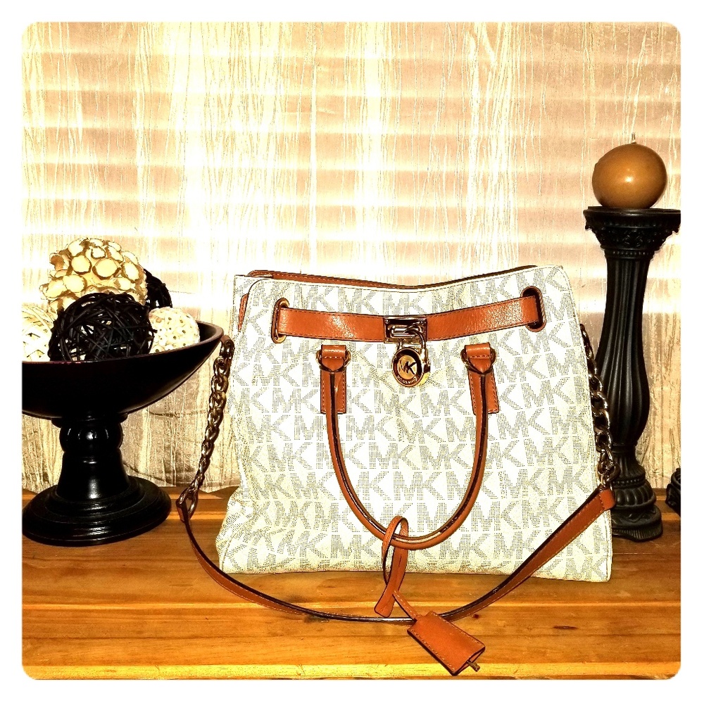 Large Authentic Michael Kors Signature 'MK' Tote
